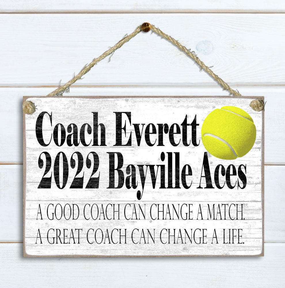 Coach Gift Plaque Personalized for Coaches