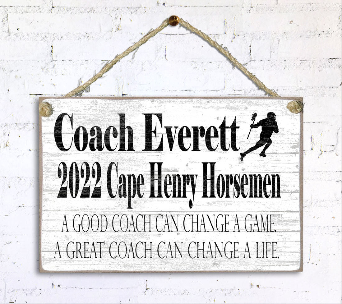Coach Gift Plaque Personalized for Coaches