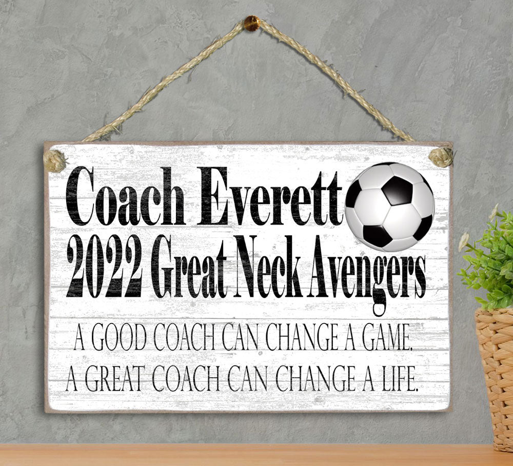 Coach Gift Plaque Personalized for Coaches
