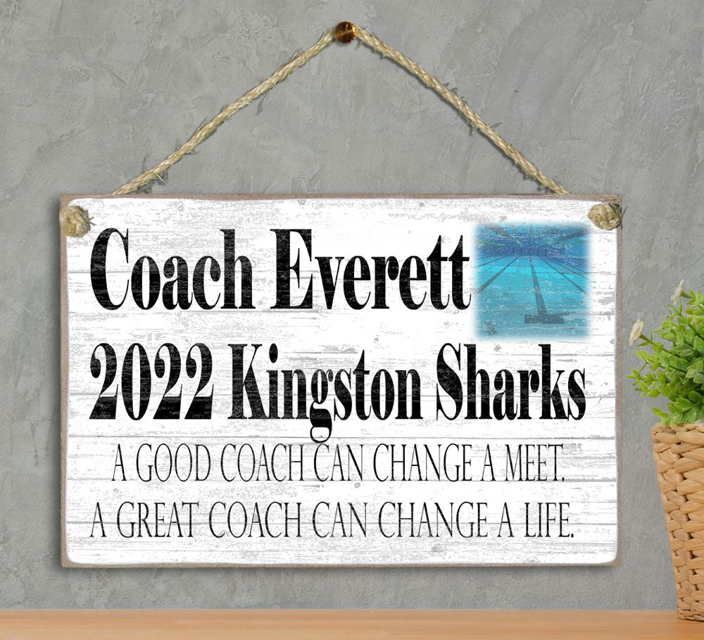 Coach Gift Plaque Personalized for Coaches