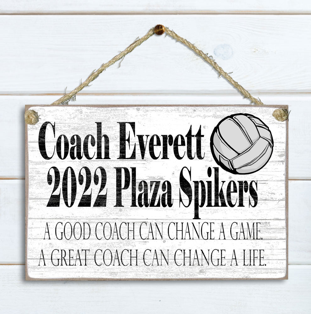 Coach Gift Plaque Personalized for Coaches