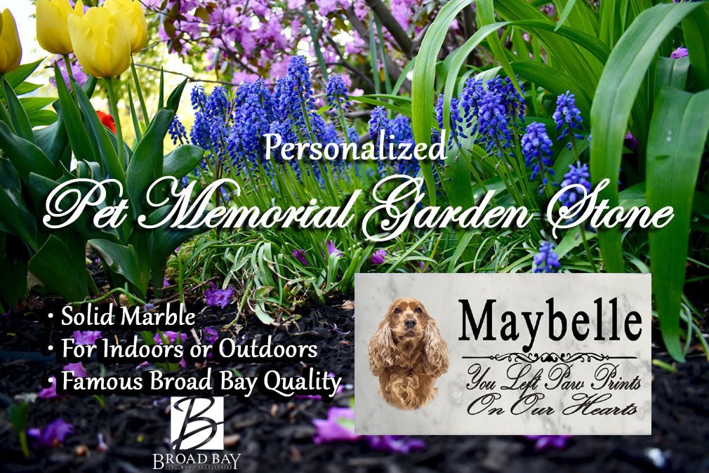 Cocker Spaniel Memorial Stone Dog Grave Marker Pet Garden Plaque
