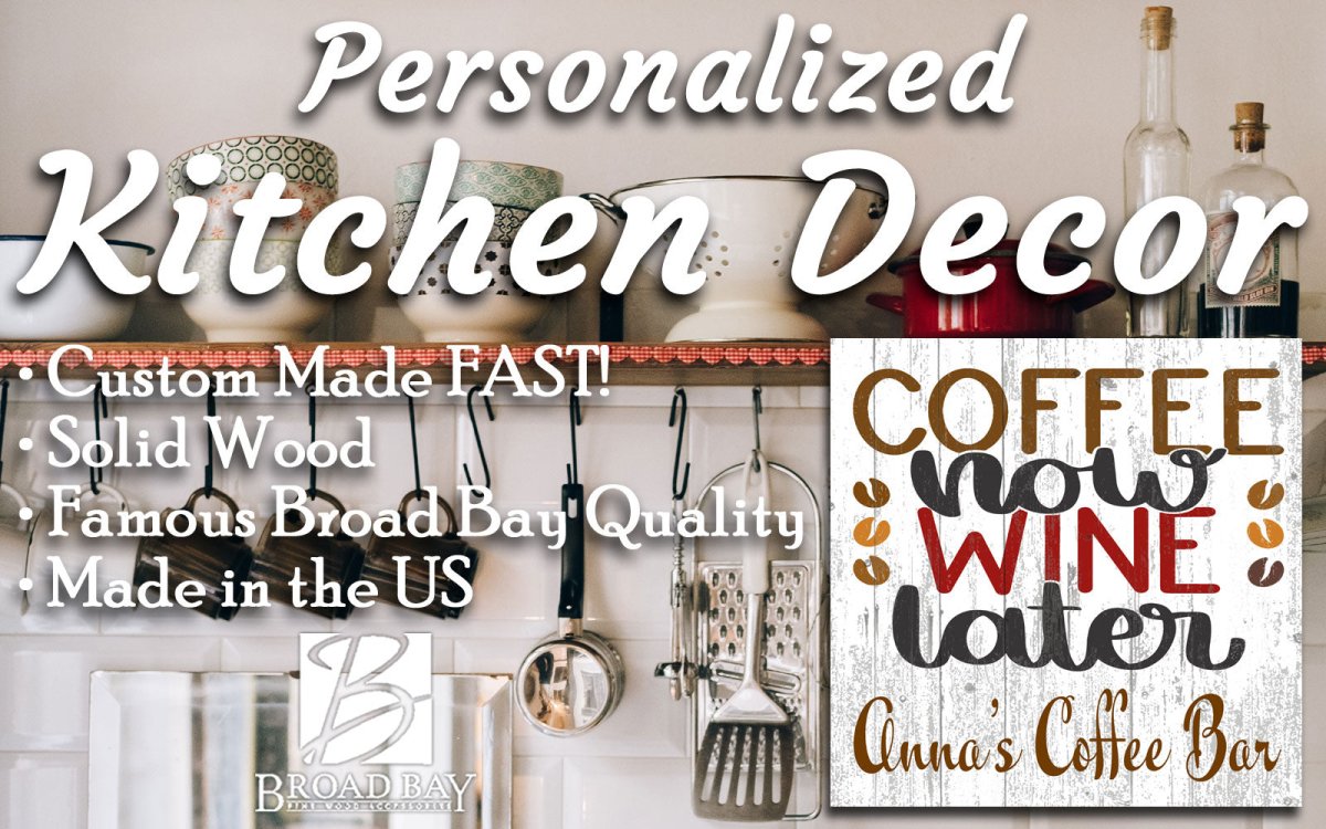 Coffee Now Wine Later Sign Personalized For Wine & Coffee Lovers