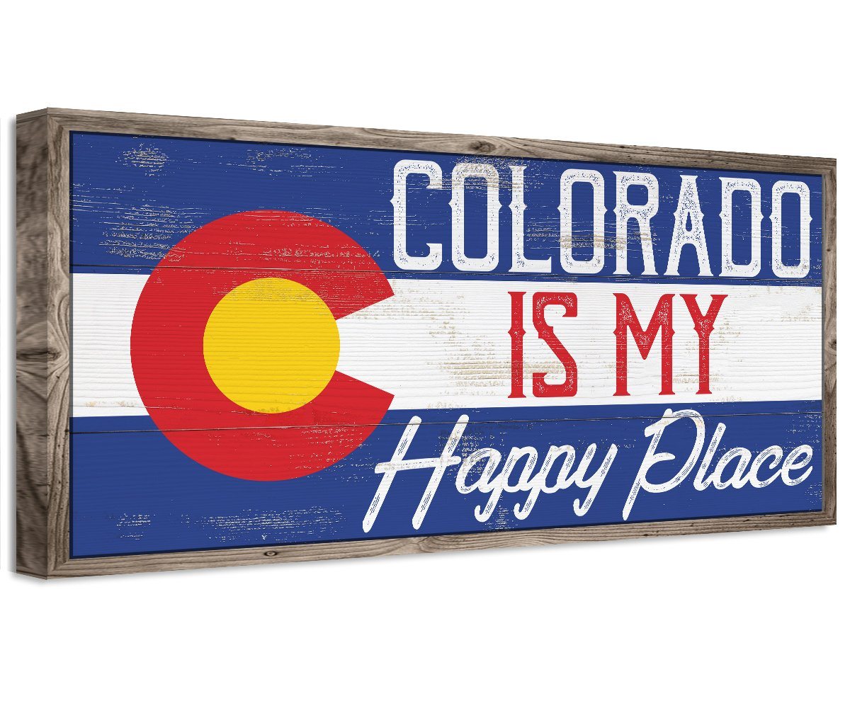 Colorado My Happy Place - Canvas