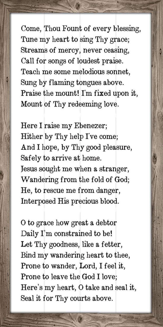 Come Thou Fount - Canvas