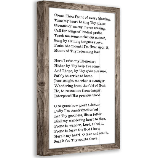 Come Thou Fount - Canvas