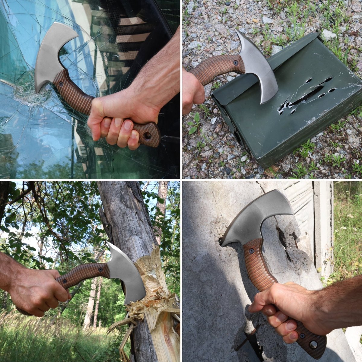 Compact tomahawk "Balor" with polymer composite handle