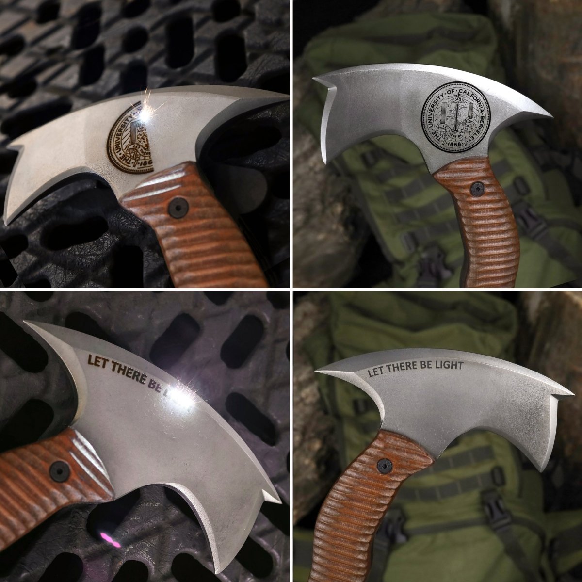 Compact tomahawk "Mingan" with polymer composite handle