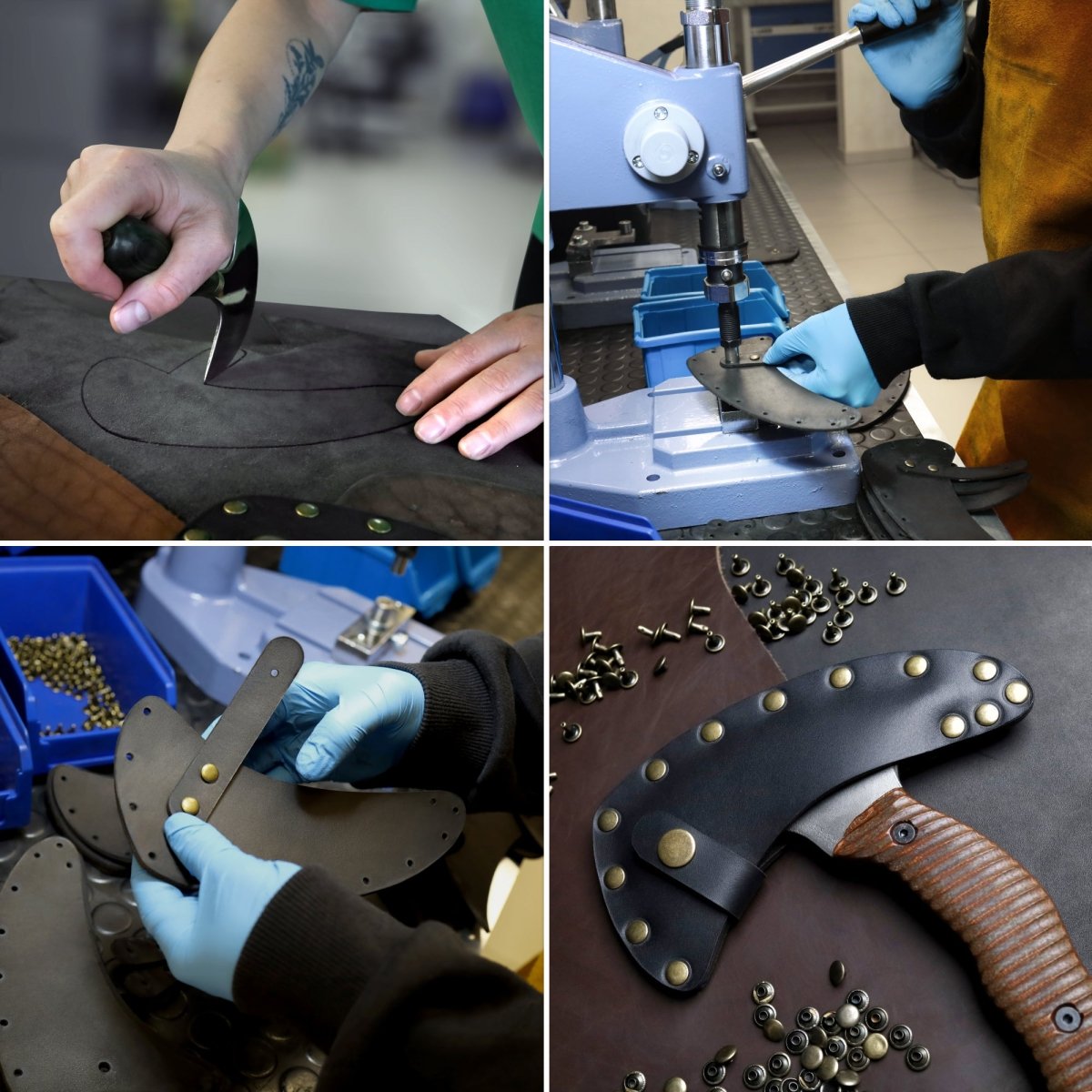 Compact tomahawk "Mingan" with polymer composite handle