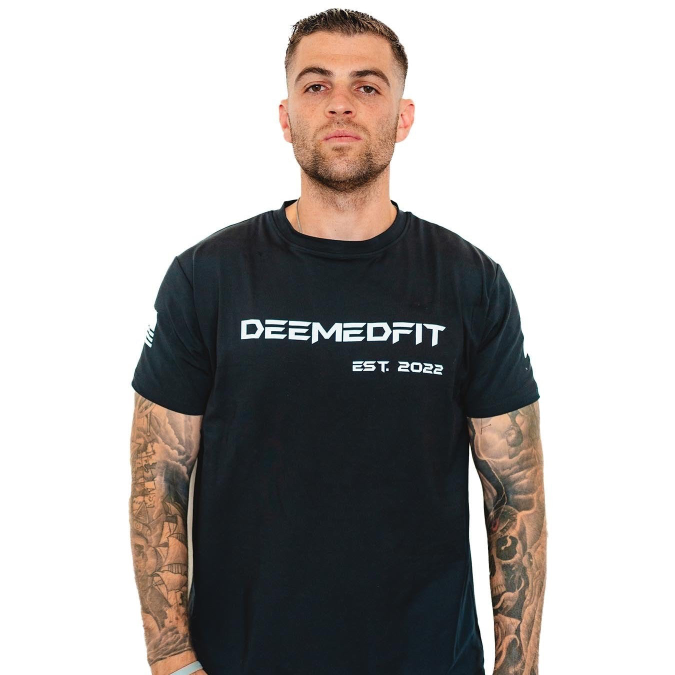 Men's Gym Tee "Compellence" - Black