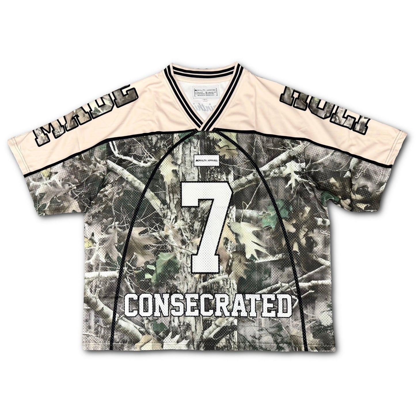 CONSECRATED Jersey - Cream/Woodland Camo (Oversized Fit)