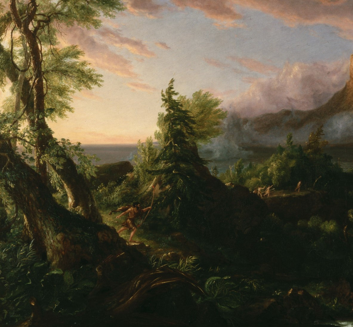 The Savage State Thomas Cole The Course of Empire Art Print