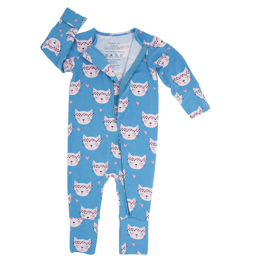 Pretty Pink Cat Convertible Romper