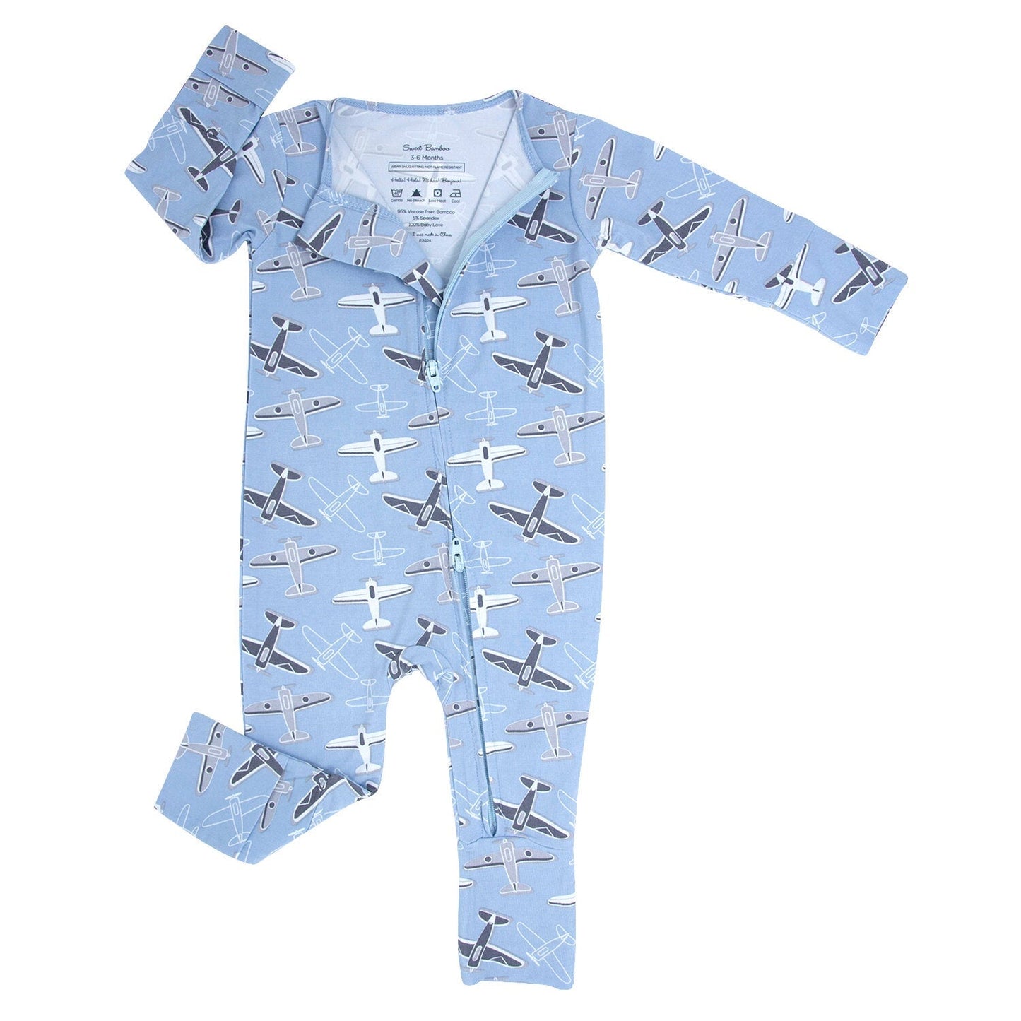 Vintage Airplanes Convertible Romper