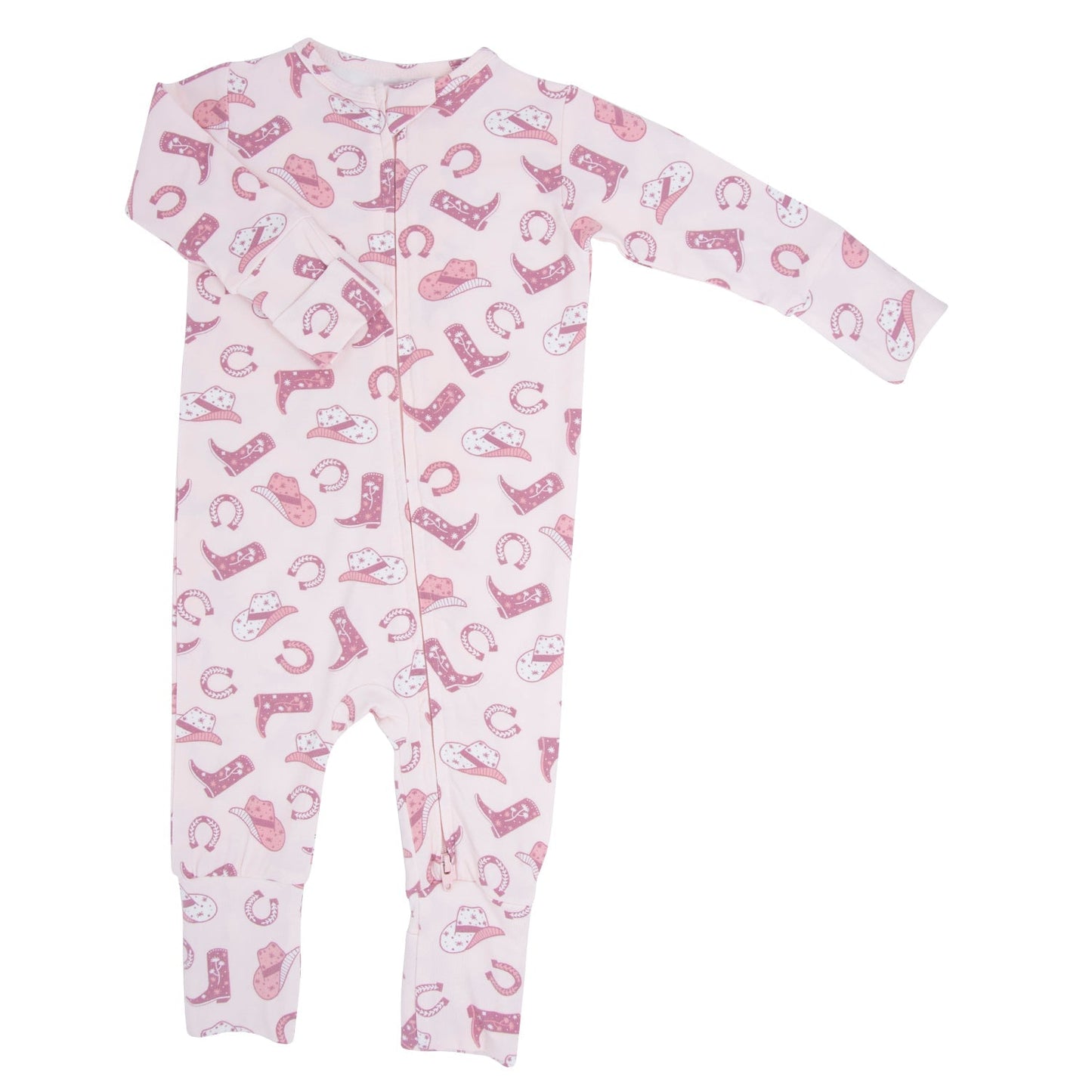 Pink Western Boots Convertible Romper