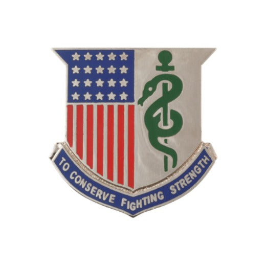 Army Regimental Crest Medical Dept Corps (To Conserve Fighting Strength) Old