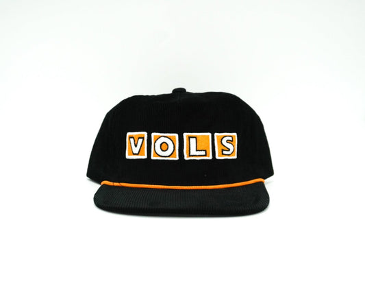 Corduroy Black VOLS Stadium Letters