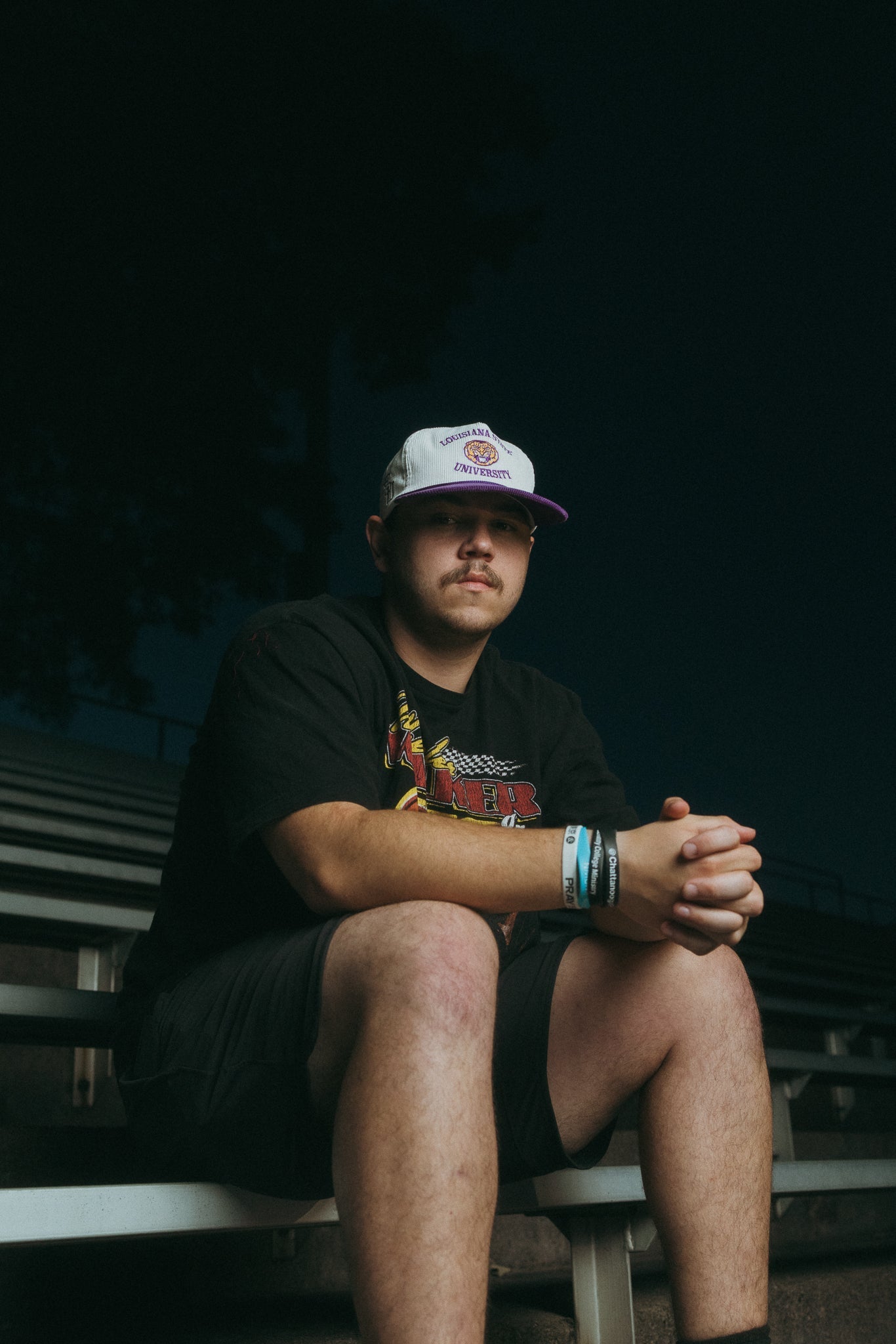 Corduroy LSU Curved Around Tiger Mike