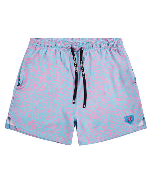 YOUTH Cotton Candy Elephant Print Training Shorts