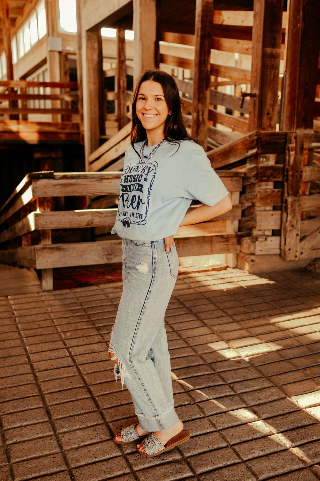 Country Music and Beer Graphic Tee