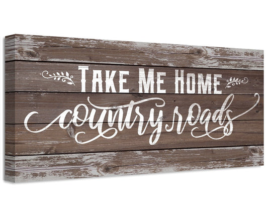 Country Roads - Canvas