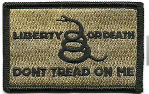 Culpeper/Liberty or Death Tactical Hat Patches