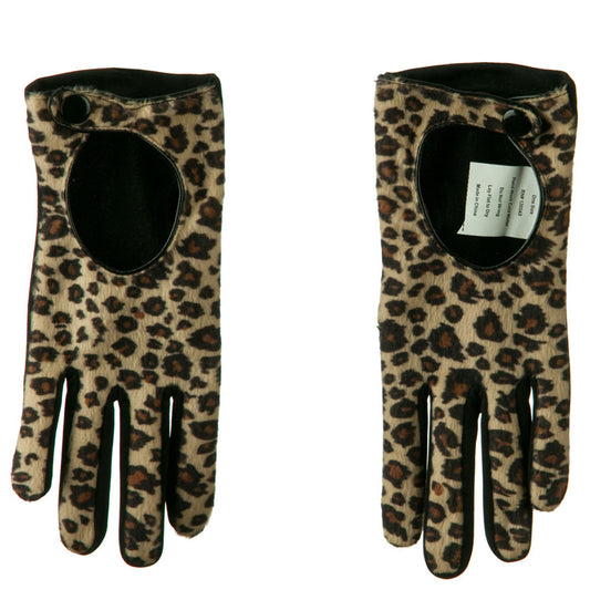 Women's Cheetah Print Texting Glove