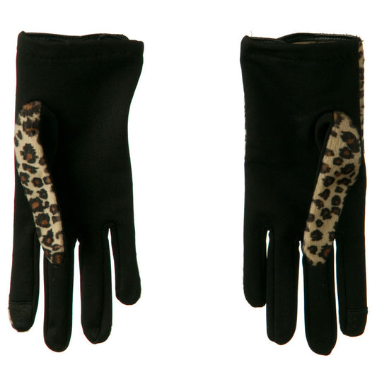 Women's Cheetah Print Texting Glove