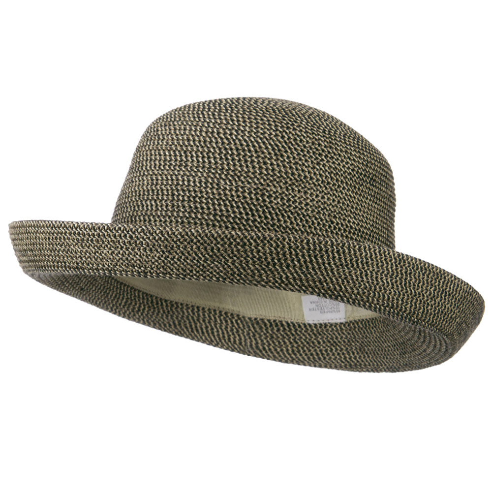 UPF 50+ Cotton Paper Braid Med Kettle Brim Hat