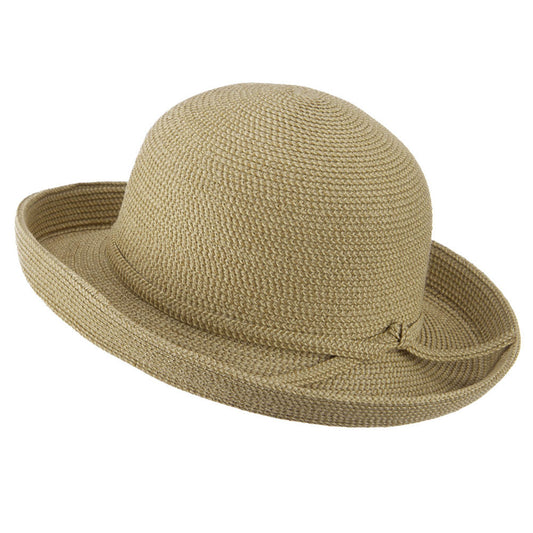 UPF 50+ Cotton Paper Braid Med Kettle Brim Hat
