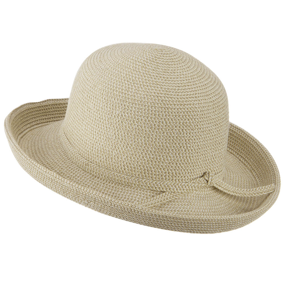 UPF 50+ Cotton Paper Braid Med Kettle Brim Hat