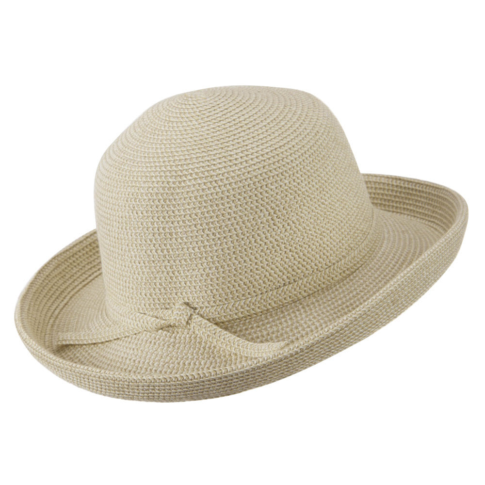 UPF 50+ Cotton Paper Braid Med Kettle Brim Hat