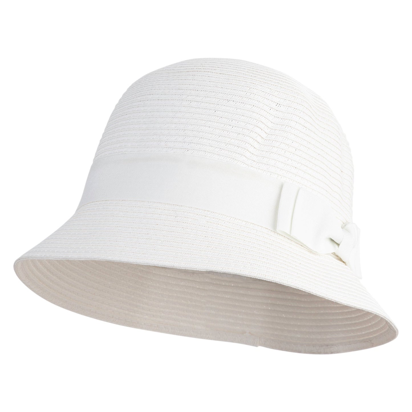 Cloche Ribbon Round Crown Hat