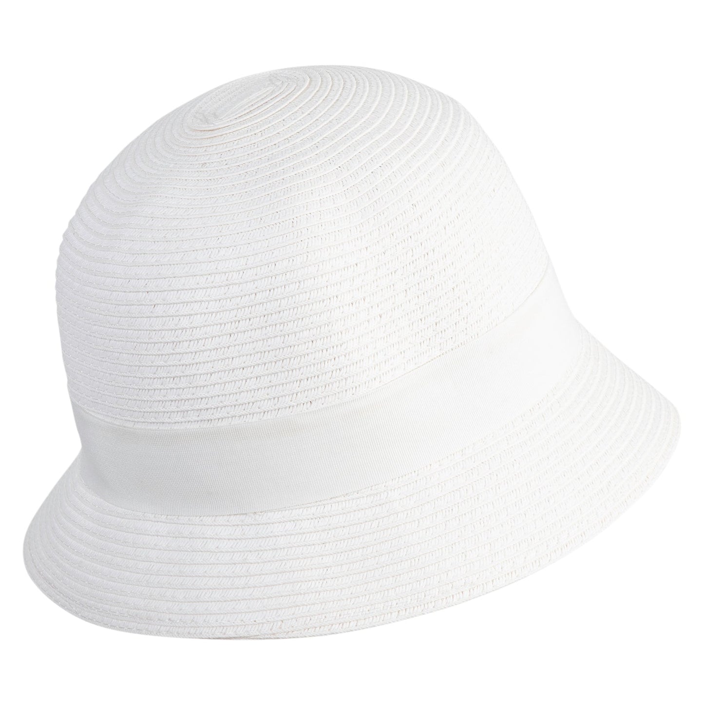 Cloche Ribbon Round Crown Hat