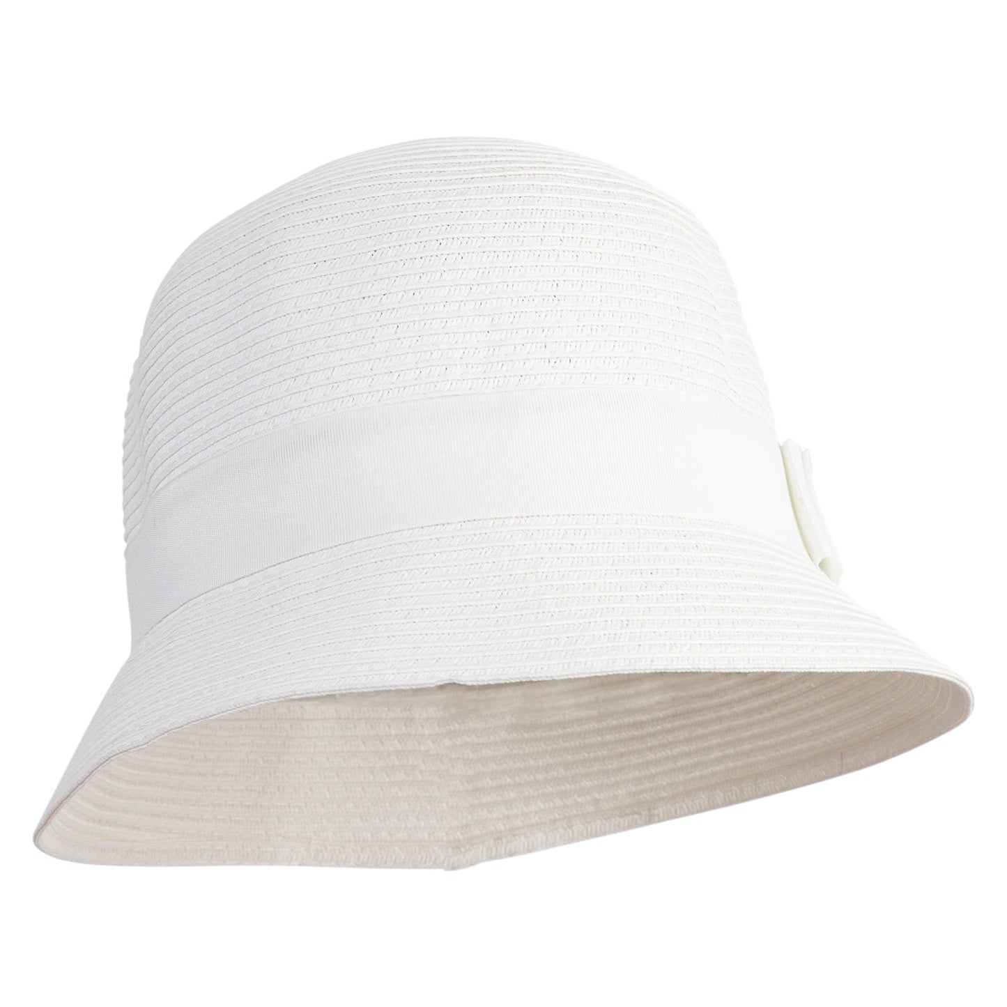Cloche Ribbon Round Crown Hat