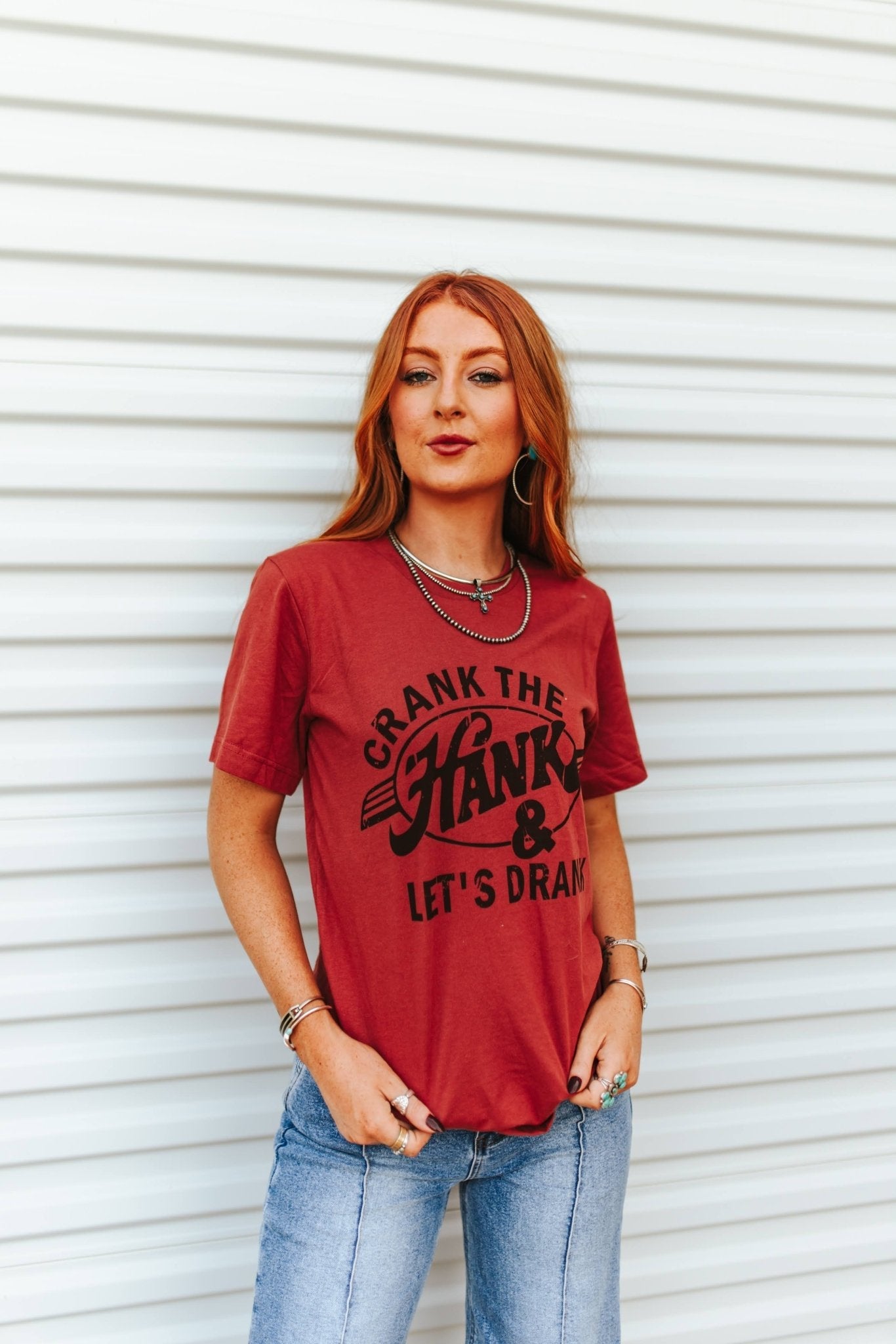 Crank The Hank & Let's Drank Graphic Tee