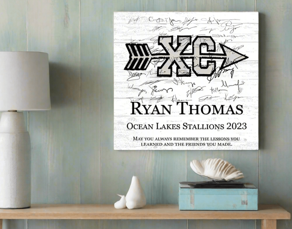 Cross Country Runner Plaque Recognition Award Personalized Senior Season End Gift or MVP