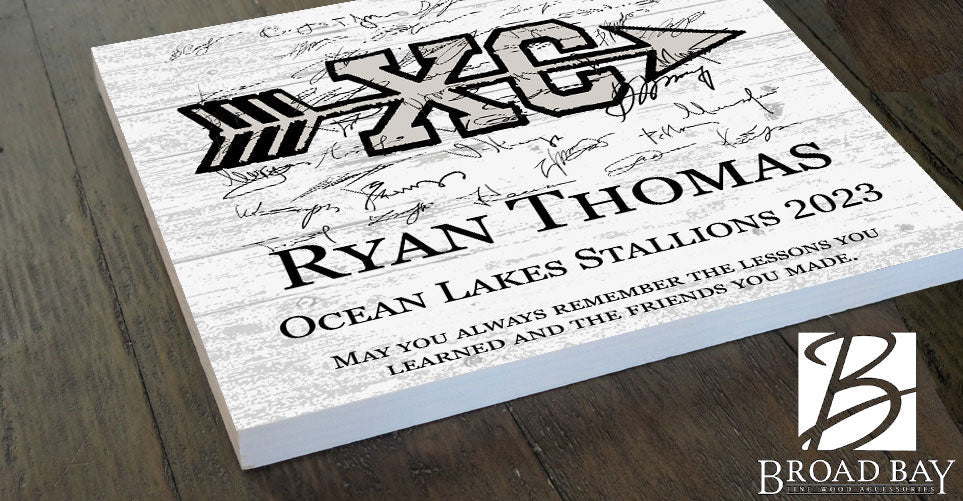 Cross Country Runner Plaque Recognition Award Personalized Senior Season End Gift or MVP