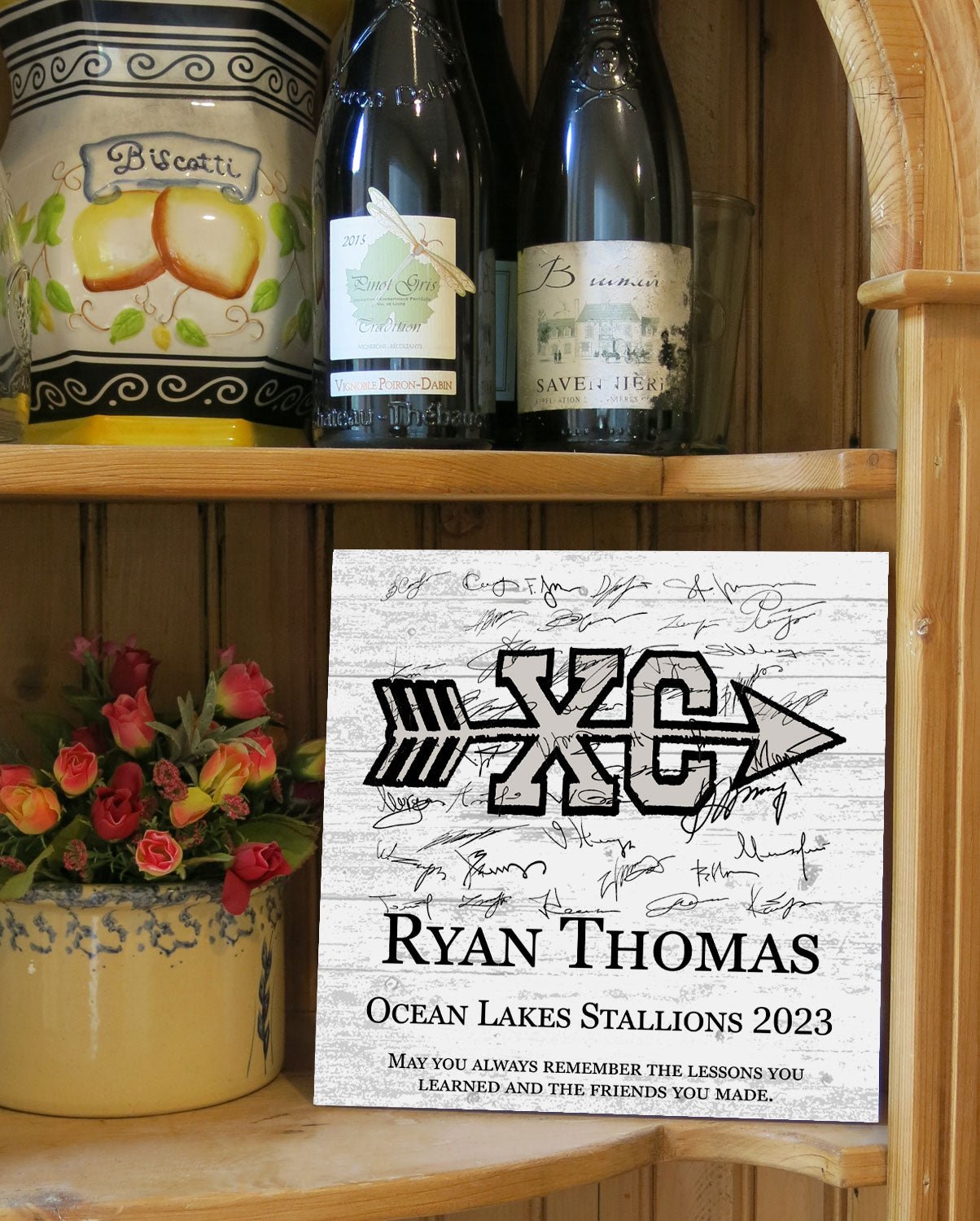 Cross Country Runner Plaque Recognition Award Personalized Senior Season End Gift or MVP