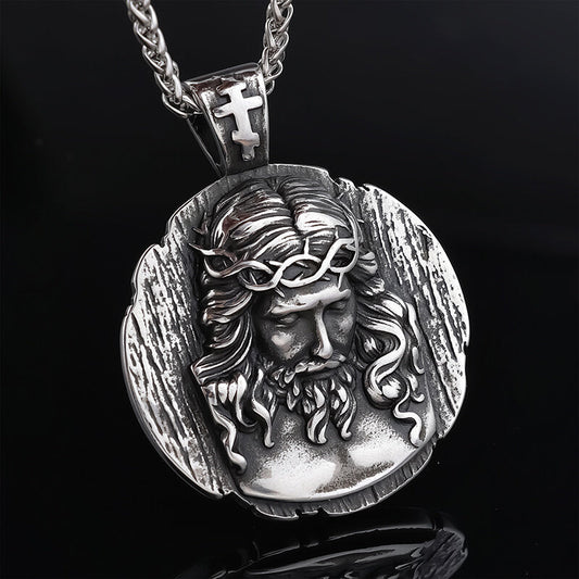 Crown of Thorns Jesus Stainless Steel Pendant
