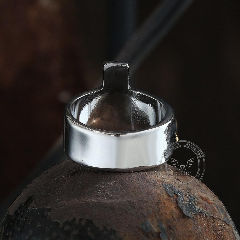 Crucifixion of Jesus Stainless Steel Cross Ring