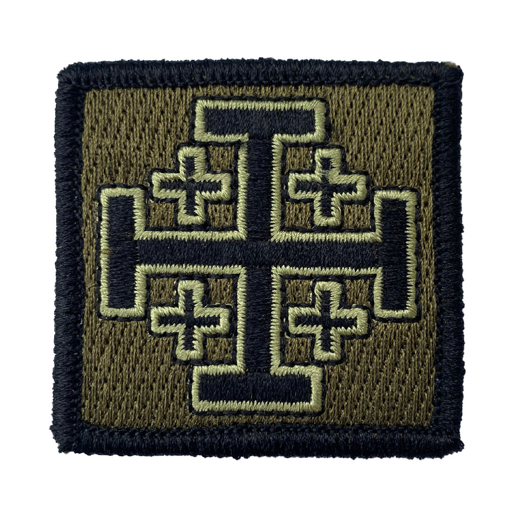 2" Jerusalem Cross Patch - View Colors