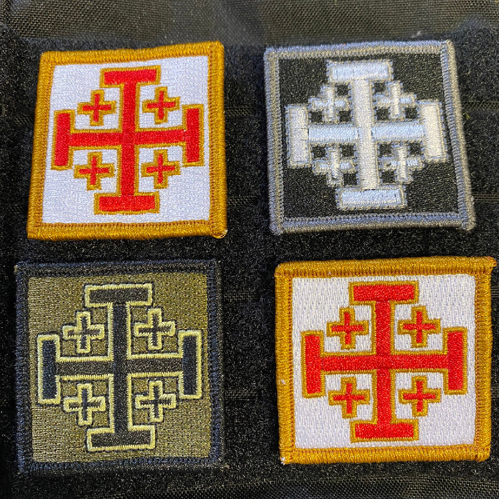 2" Jerusalem Cross Patch - View Colors