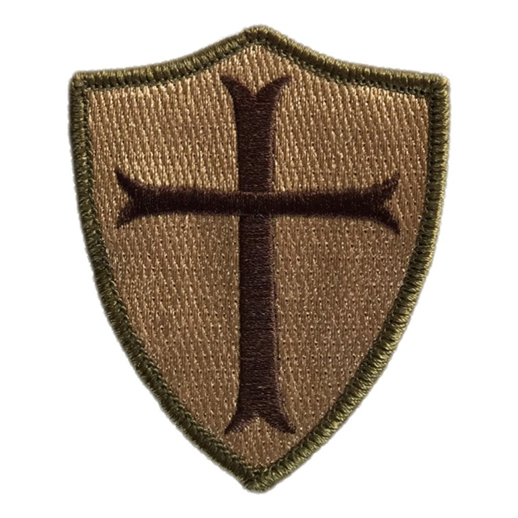 Crusader Cross Shoulder Patch - View Colors