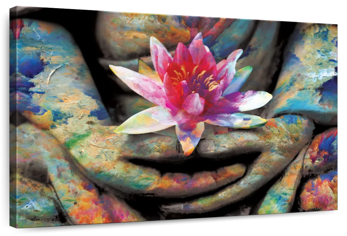 Lotus Flower In Hand Wall Art