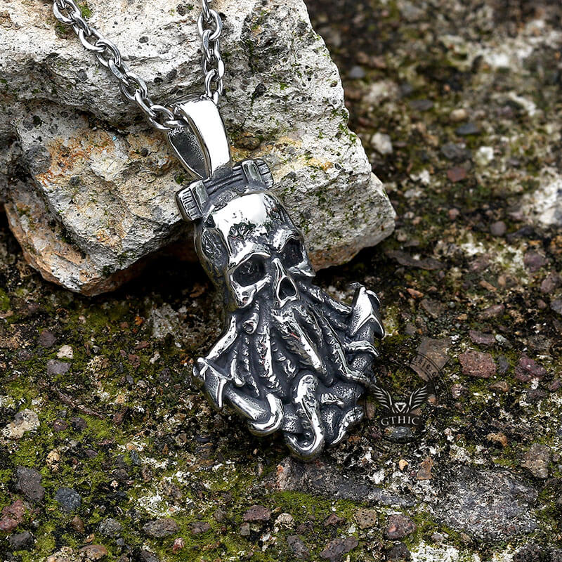 Cthulhu Octopus Stainless Steel Animal Pendant