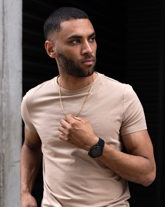 Curb Chain Necklace, 3MM Set - 14K Gold