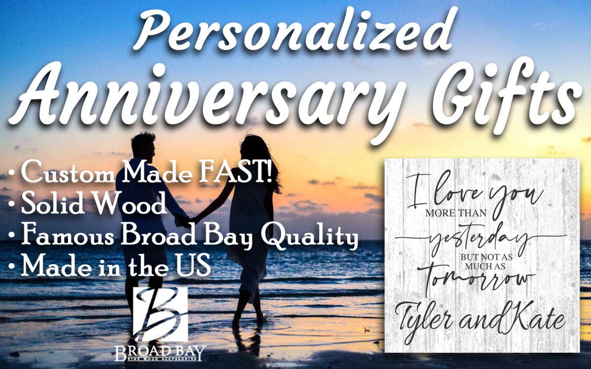 Custom Anniversary Gift Sign I Love You More Than Yesterday But Not As Much As Tomorrow