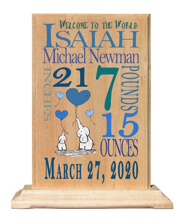 Custom Baby Announcement Gift Plaque Sign Personalized