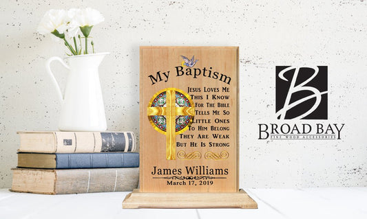 Custom Baptism Gift For Boys or Girls Personalized Christening Present